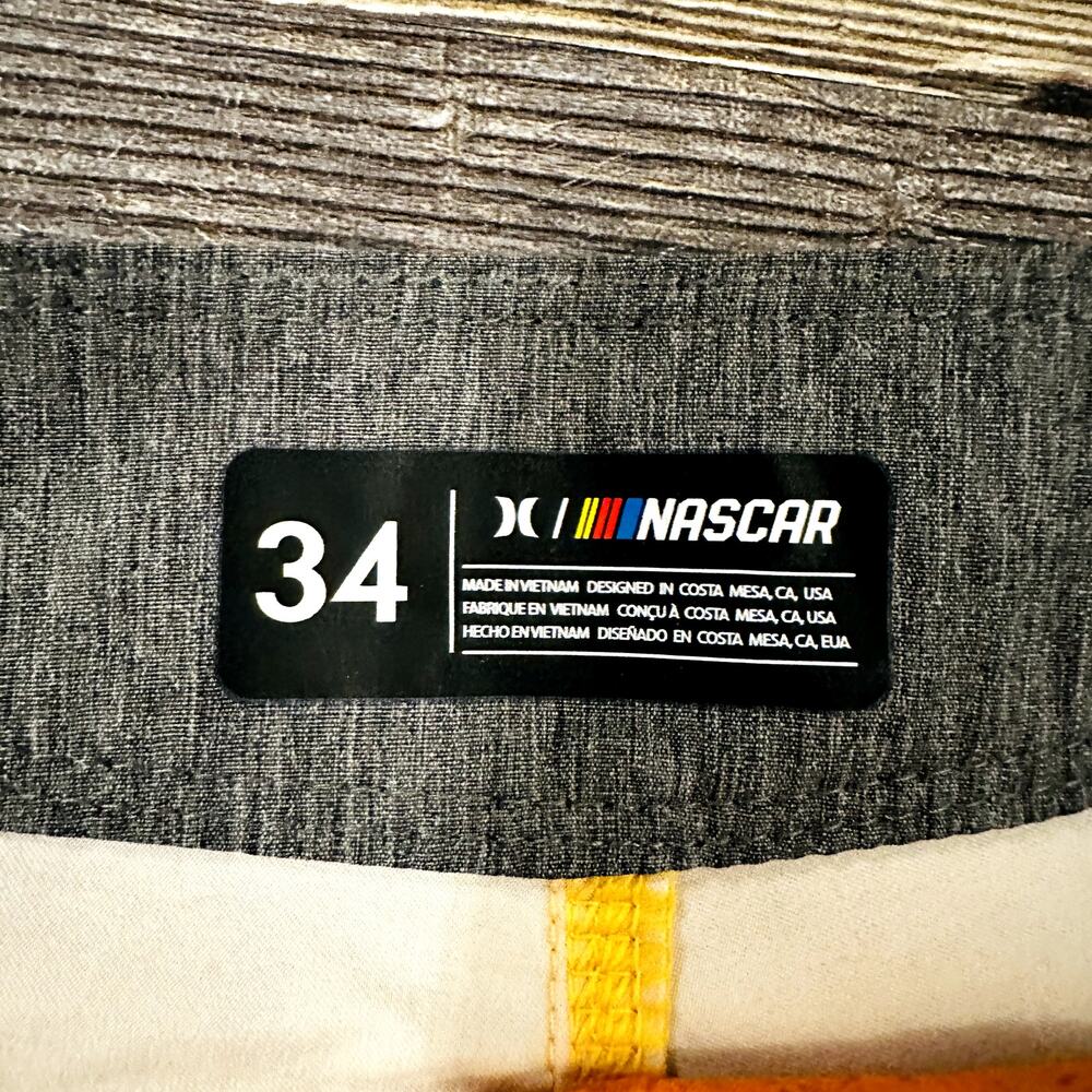 Hurley Phantom Mens Multicolor Eco Nascar Race Track Board Swim Shorts Sz 34 NWT - Picture 6 of 6
